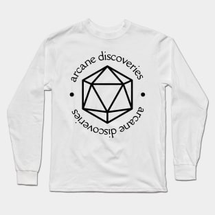 Arcane Discoveries Logo (Black) Long Sleeve T-Shirt